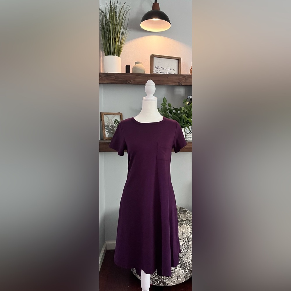 Lularoe Carley Elegant Purple Women's Dress